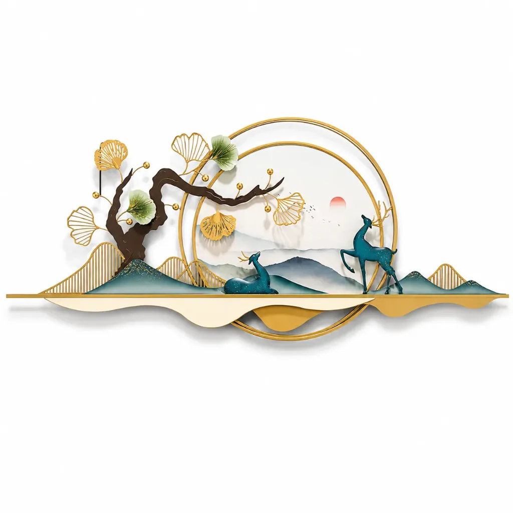 [MWA-001] Modern Abstract Metal Wall Art for Home Decor