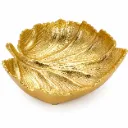 Luxury Golden Leaf Serving Platter Bowl