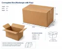 Customized Corrugated Cardboard Shipping Boxes with Flaps