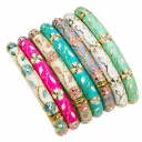 Floral Enamel Bangles