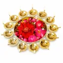 Decorative Diya Set Of 14